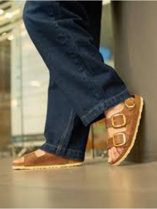 Birkenstock Shoes - Birkenstock Big Buckle Milano Cognac Brown Oiled Leather Size 38 Gold Buckles